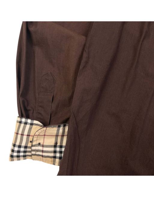 Vintage 2000s Burberry Nova Check Cuff Long Sleeve Button Up Shirt Size XL, 4 of 4