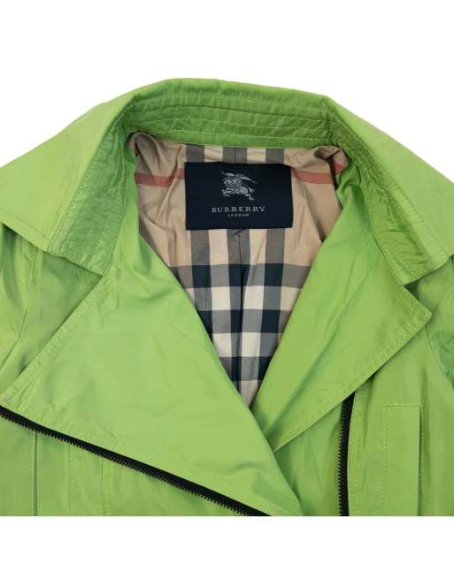 Vintage 2000s Burberry Nova Check Lined Belt Waist Jacket Size M, 4 of 7