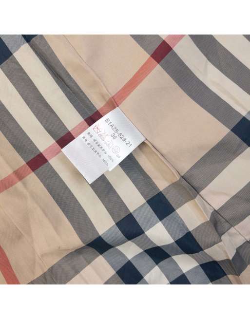 Vintage 2000s Burberry Nova Check Lined Belt Waist Jacket Size M, 7 of 7