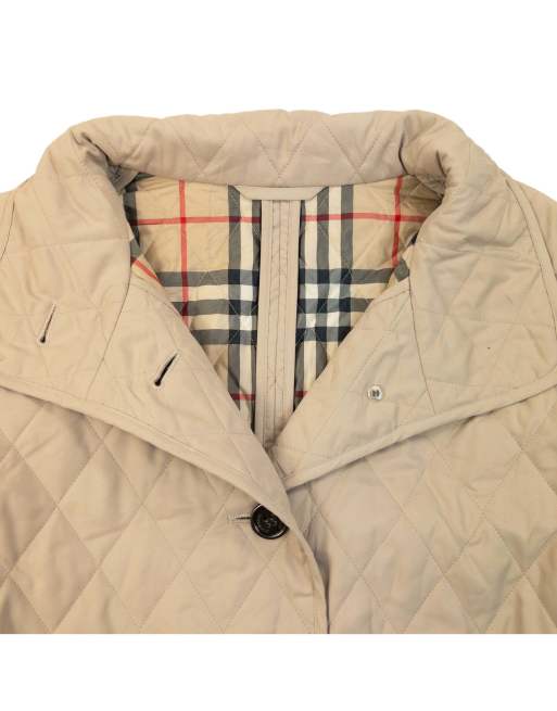 Vintage 2000s Burberry Nova Check Lined Quilted Jacket Size L, 4 of 4