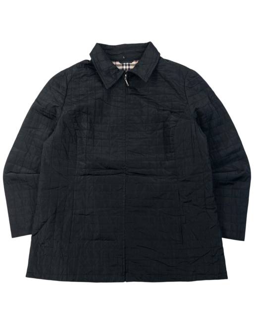 Vintage 2000s Burberry Nova Check Lined Quilted Jacket Size S, 1 of 6