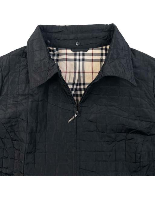 Vintage 2000s Burberry Nova Check Lined Quilted Jacket Size S, 4 of 6