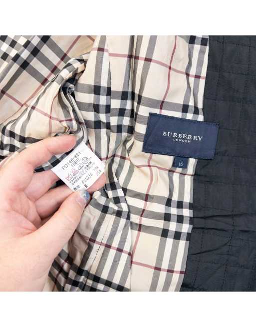 Vintage 2000s Burberry Nova Check Lined Quilted Jacket Size S, 6 of 6