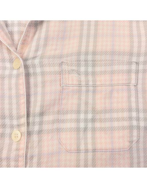 Vintage 2000s Burberry Nova Check Long Sleeve Button Up Pyjama Shirt Size L, 4 of 4