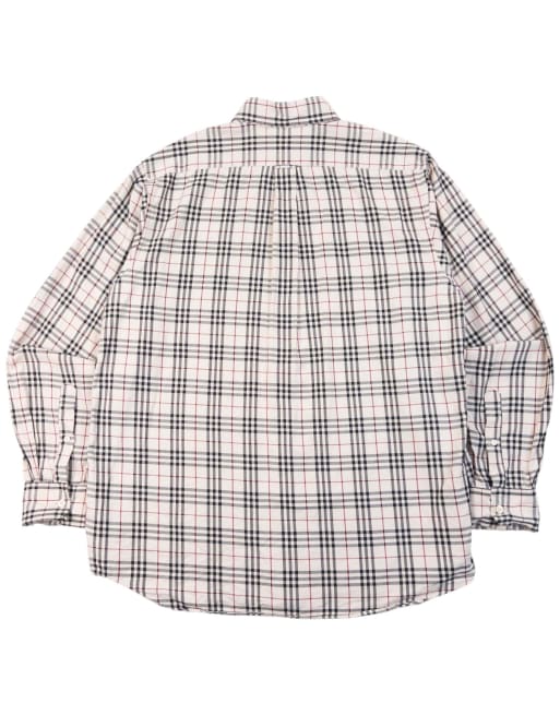 Vintage 2000s Burberry Nova Check Long Sleeve Button Up Shirt Size L, 2 of 7