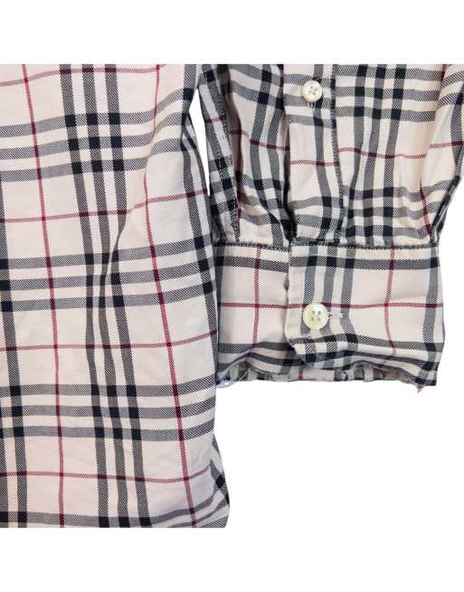 Vintage 2000s Burberry Nova Check Long Sleeve Button Up Shirt Size L, 6 of 7