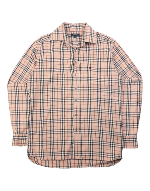 Vintage 2000s Burberry Nova Check Long Sleeve Button Up Shirt Size S
