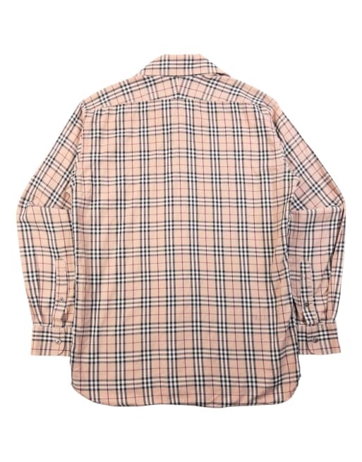 Vintage 2000s Burberry Nova Check Long Sleeve Button Up Shirt Size S, 2 of 4