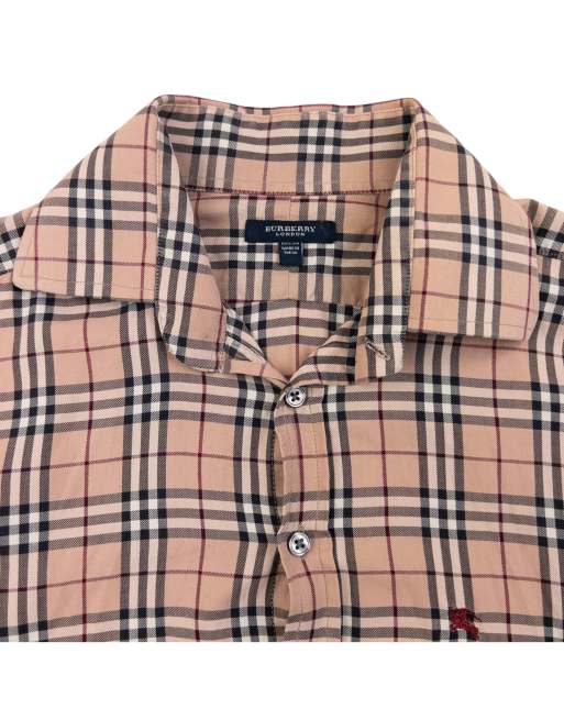 Vintage 2000s Burberry Nova Check Long Sleeve Button Up Shirt Size S, 3 of 4
