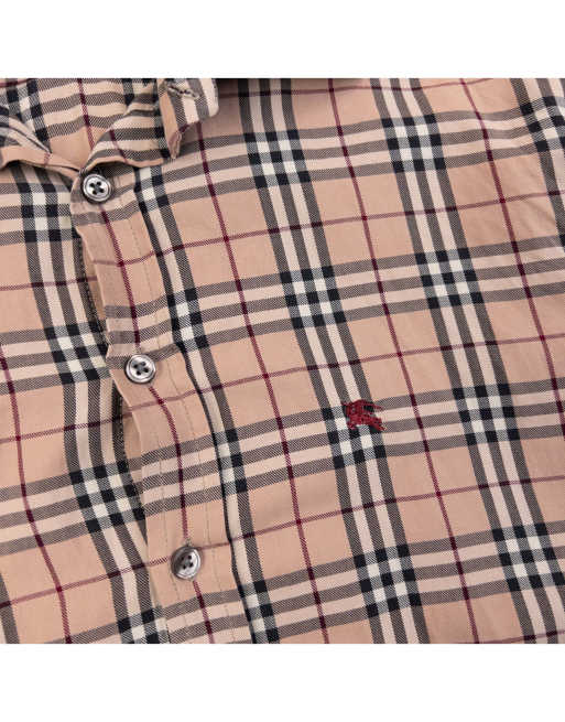 Vintage 2000s Burberry Nova Check Long Sleeve Button Up Shirt Size S, 4 of 4