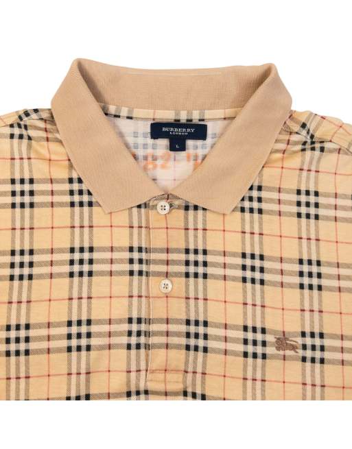 Vintage 2000s Burberry Nova Check Polo Shirt Size M, 3 of 5