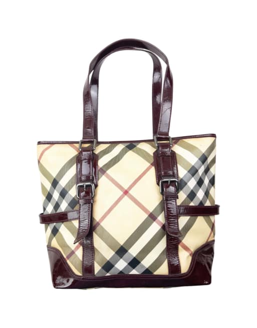 Vintage 2000s Burberry Nova Check Shoulder Bag
