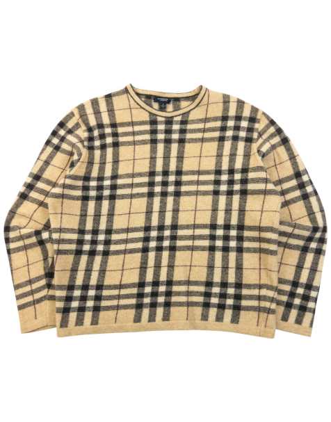 Vintage 2000s Burberry Nova Check Wool Jumper Size M - view 1
