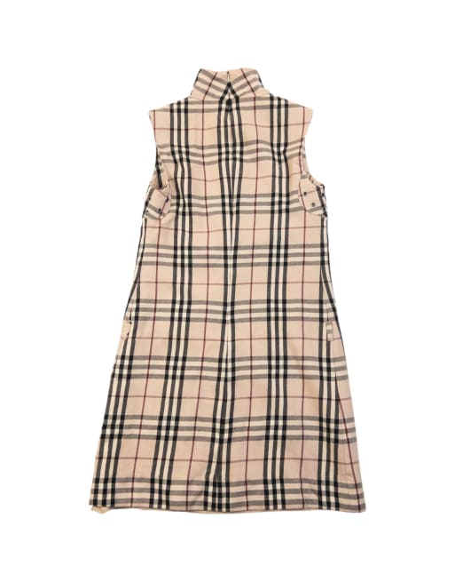 Vintage 2000s Burberry Nova Check Wool Turtleneck Dress Size S | ASOS