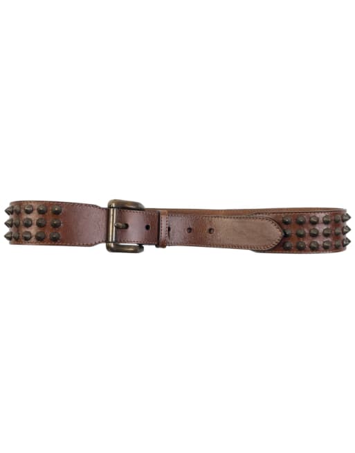 Vintage 2000s Burberry Studded Leather Belt Size M, 2 of 4