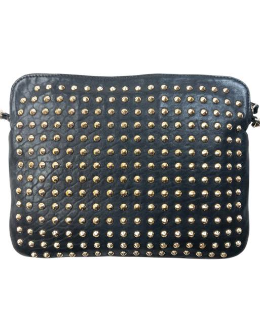 Vintage 2000s Burberry Studded Leather Crossbody Bag, 3 of 4
