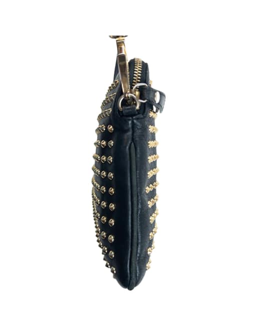 Vintage 2000s Burberry Studded Leather Crossbody Bag, 4 of 4
