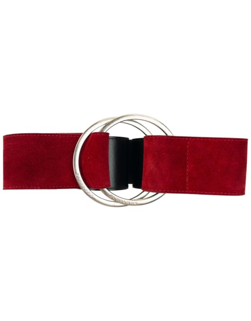 Vintage 2000s Burberry Suede Leather Belt Size XL