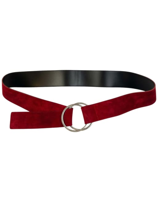 Vintage 2000s Burberry Suede Leather Belt Size XL, 2 of 4