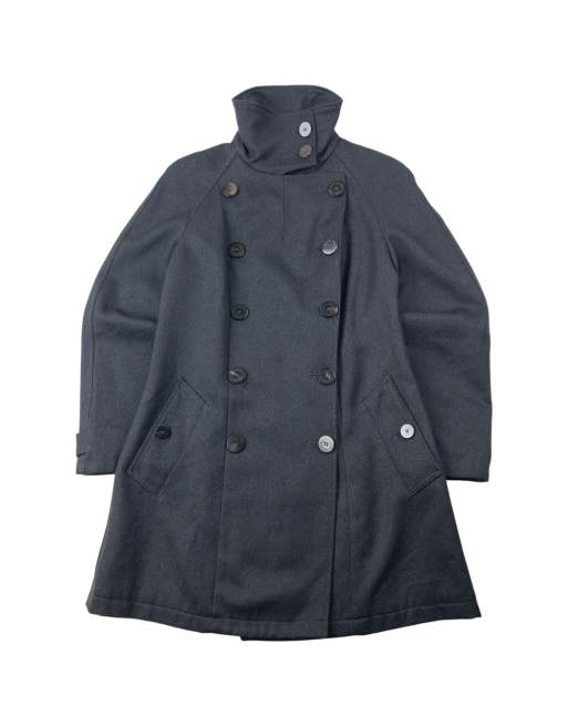 Vintage 2000s Burberry Wool Peacoat Jacket Size M
