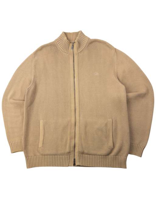 Vintage 2000s Burberry Zip Up Knit Jumper Size XL