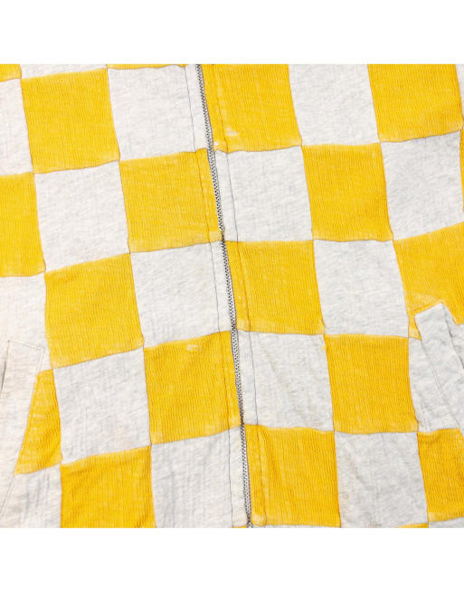 Vintage 2000s Comme Des Garçons HOMME Patchwork Zip Up Shirt Size M, 5 of 7