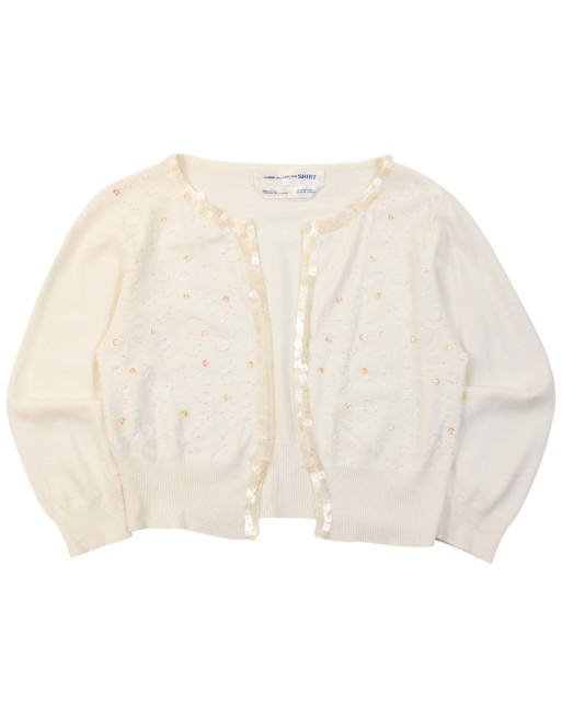 Vintage 2000s Comme Des Garçons Sequin Cardigan Size XS, 1 of 4