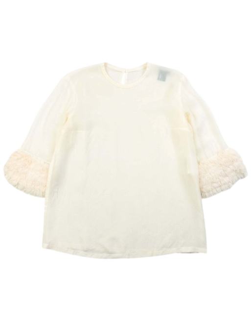 Vintage 2000s Comme Des Garçons Tricot Sheer Blouse Size S