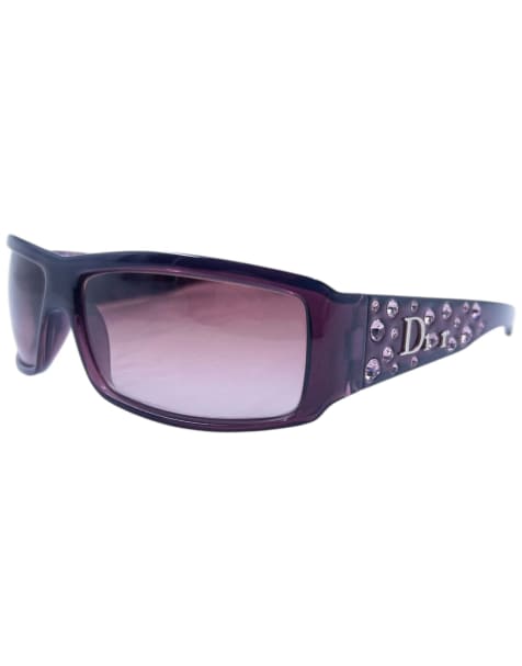 Vintage 2000s Dior By John Galliano Diamanté Jewel Sunglasses - view 1
