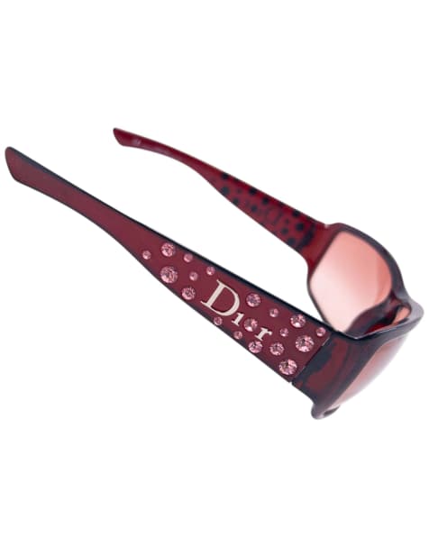 Vintage 2000s Dior By John Galliano Diamanté Jewel Sunglasses - view 1
