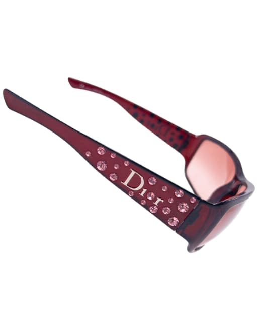 Vintage 2000s Dior By John Galliano Diamanté Jewel Sunglasses