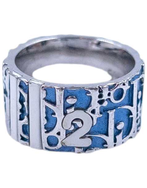 Vintage 2000s Dior By John Galliano Monogram Number Ring - view 1