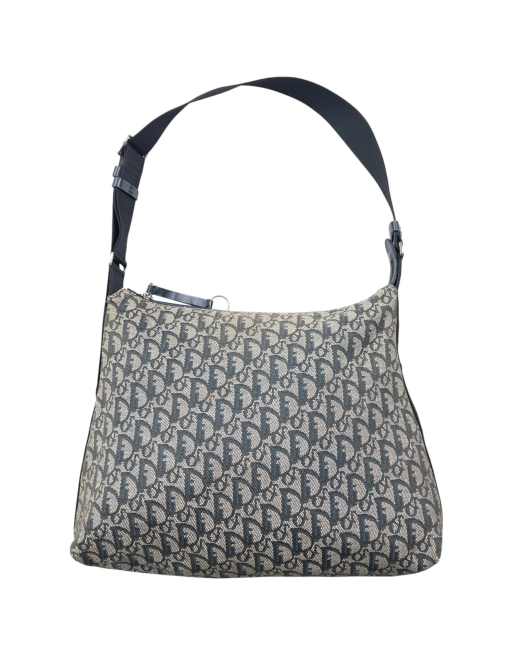 Vintage 2000s Dior monogram crossbody shoulder bag in navy