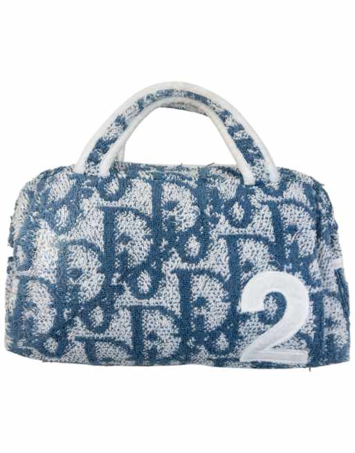 Vintage 2000s Dior Monogram Terry Cloth Handbag, 1 of 7