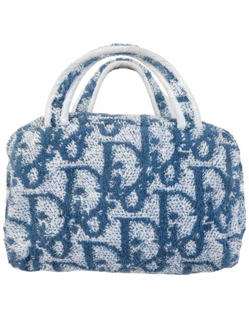 Vintage 2000s Dior Monogram Terry Cloth Handbag, 2 of 7