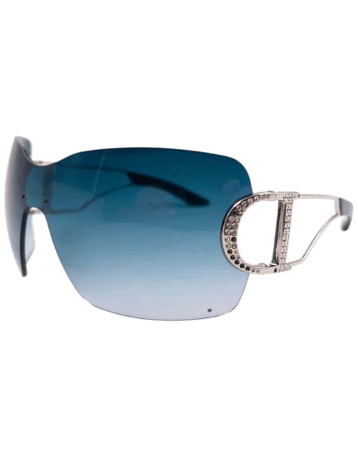 Vintage 2000s Dior Swarovski DIORLY 1 Rimless Sunglasses, 1 of 4