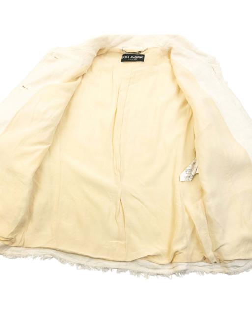 Vintage 2000s Dolce & Gabbana Button Up Linen Jacket Size S, 4 of 4