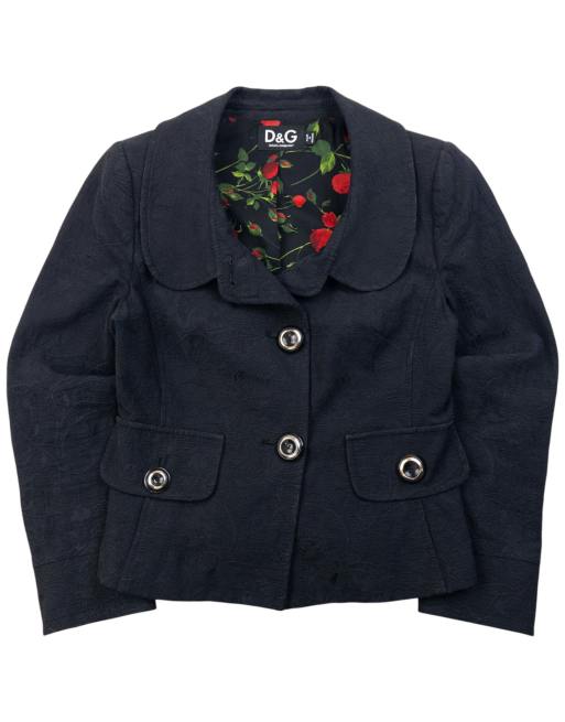 Vintage 2000s Dolce & Gabbana Floral Blazer Jacket Size S, 1 of 4