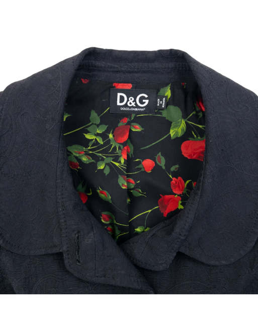 Vintage 2000s Dolce & Gabbana Floral Blazer Jacket Size S, 4 of 4