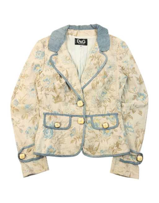 Vintage 2000s Dolce & Gabbana Floral Button Up Jacket Size M, 1 of 4