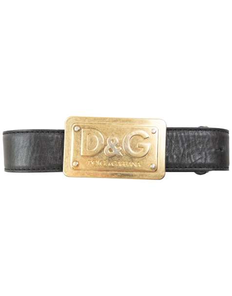 Vintage 2000s Dolce & Gabbana Leather Belt Size XL - view 1