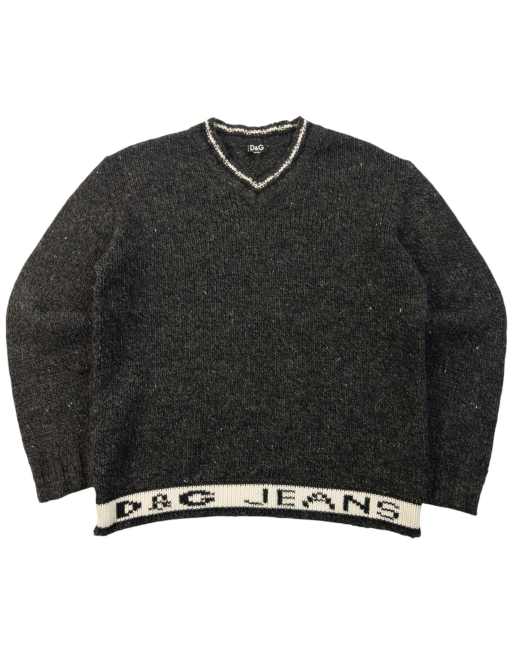 トップス Dolce&Gabbana vintage wool sweater Vintage 2000s Dolce & Gabbana Wool Knit Jumper Size L | ASOS