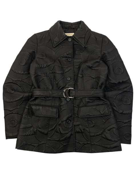 Vintage 2000s Emporio Armani Belt Waist Quilted Jacket Size M - view 1