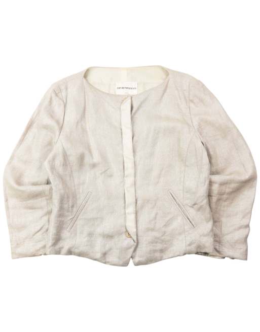 Vintage 2000s Emporio Armani Cropped Shimmer Jacket Size M