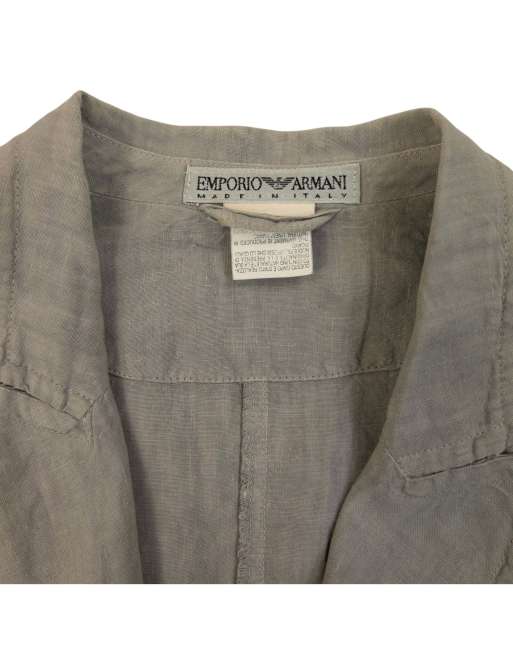 Vintage 2000s Emporio Armani Linen Jacket Size M, 3 of 4
