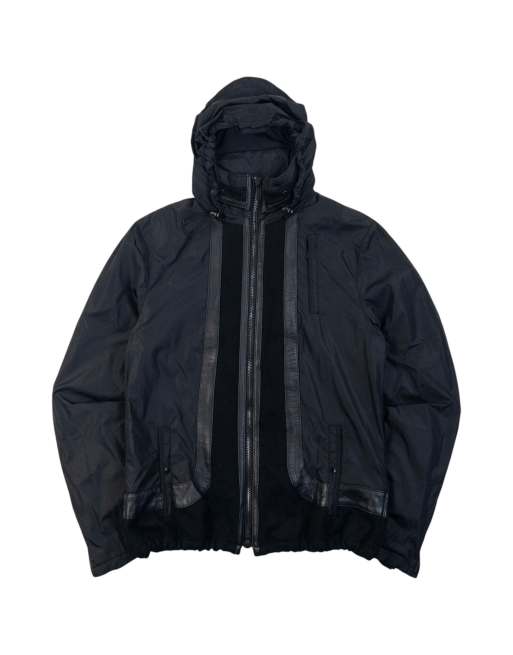 Vintage 2000s Emporio Armani Matt Line Jacket Size S in Black, 1 of 7