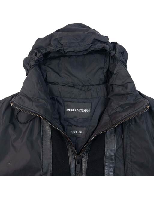 Vintage 2000s Emporio Armani Matt Line Jacket Size S in Black, 4 of 7