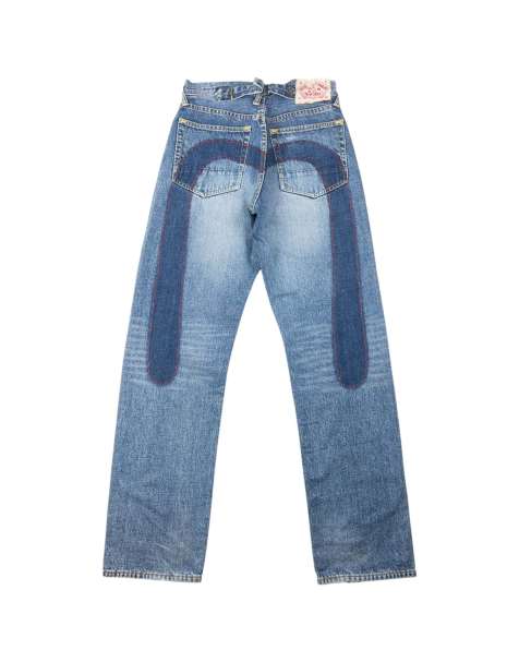 Vintage 2000s Evisu Daicock Japanese Denim Jeans Size W27 in Blue - view 1