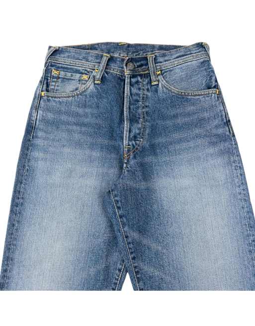 Vintage 2000s Evisu Daicock Japanese Denim Jeans Size W27 in Blue, 3 of 4