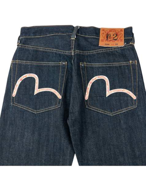 Vintage 2000s Evisu Double Flame Gull Japanese Denim Jeans Size W30 in Navy - view 1